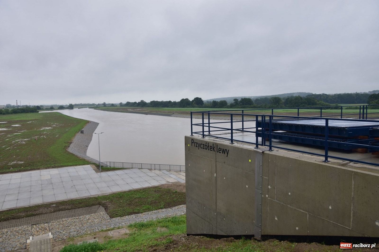 Zdjęcie w galerii na portalu naszraciborz.pl: Wezbranie Odry 20.06.2020 Racibórz - Grzegorzowice [ZDJĘCIA] wiadomości z regionu