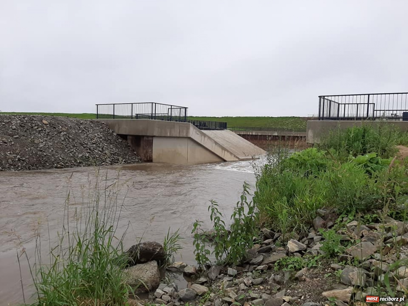Zdjęcie w galerii na portalu naszraciborz.pl: Stany alarmowe na Odrze przekroczone. Czy grozi nam powódź?  wiadomości z regionu