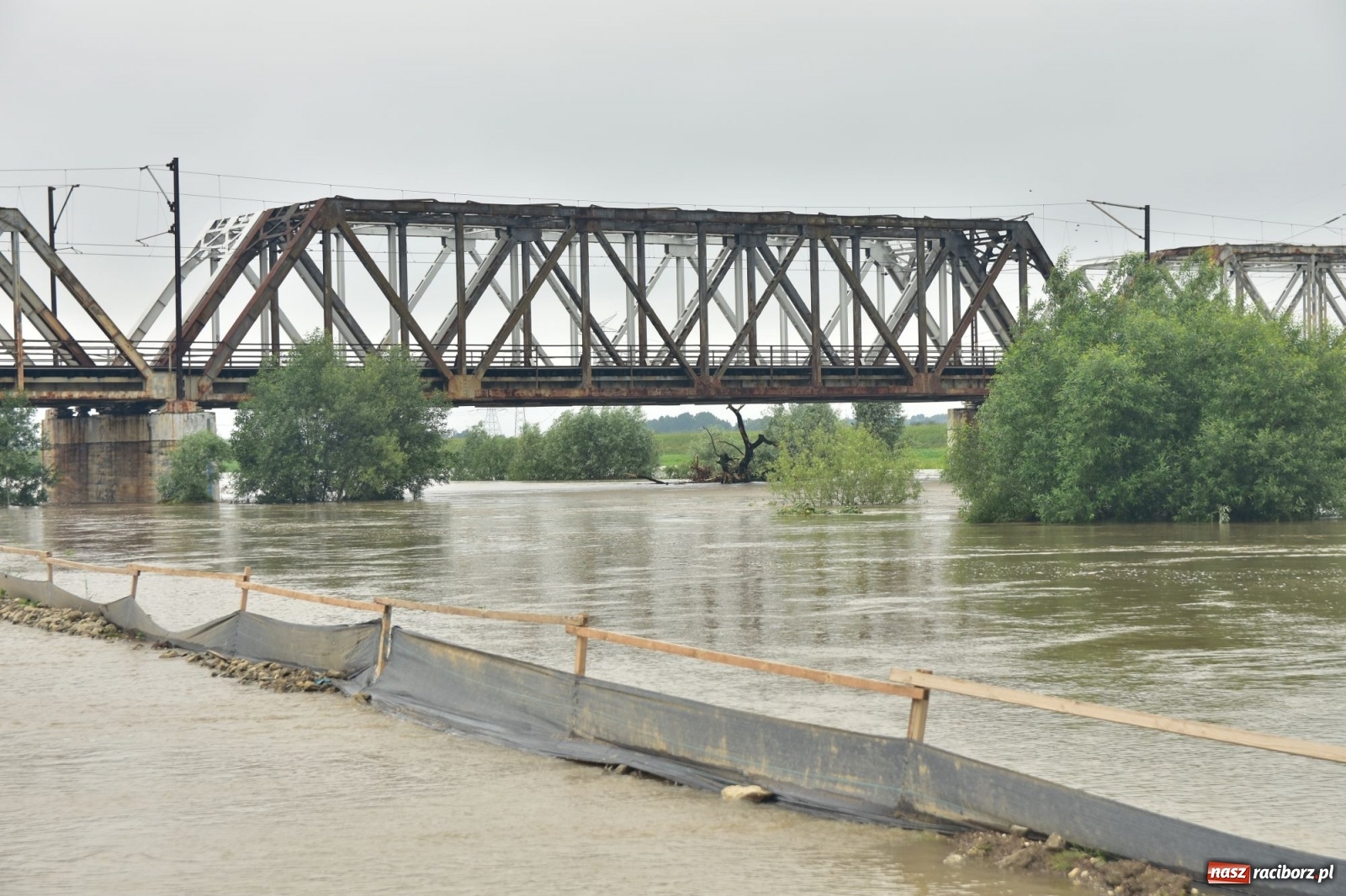 Zdjęcie w galerii na portalu naszraciborz.pl: Odra już stabilna. To był pomruk rzeki. Do wielkiej powodzi daleko [FOTO]  wiadomości z regionu