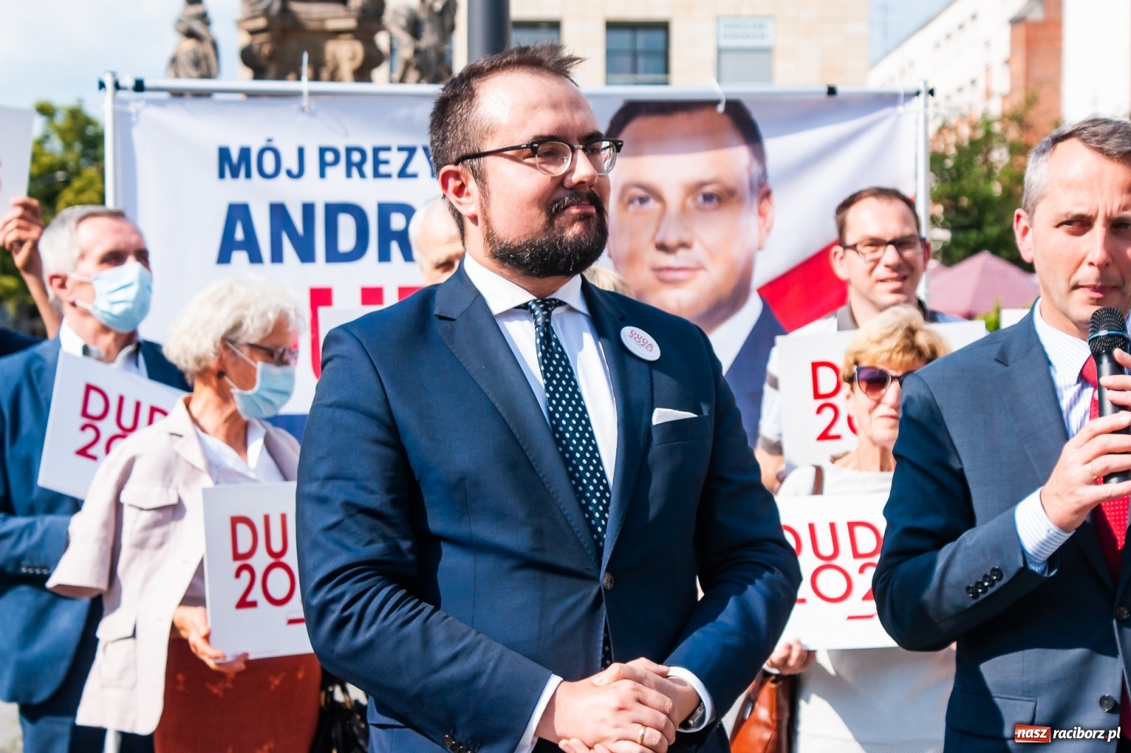 Zdjęcie w galerii na portalu naszraciborz.pl: Sympatycy PiS wyrazili swe poparcie dla Andrzeja Dudy [FOTO i WIDEO] wiadomości z regionu