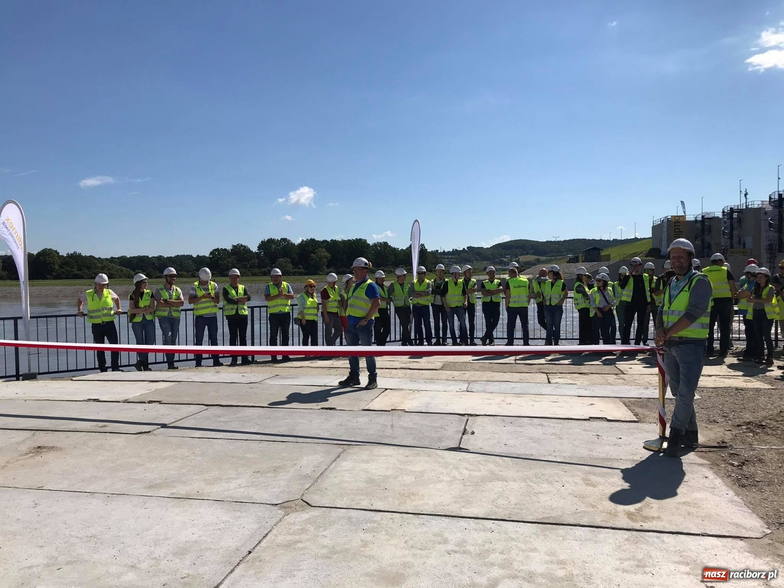 Zdjęcie w galerii na portalu naszraciborz.pl: Budowa zbiornika Racibórz Dolny zakończona. Dziś oficjalne otwarcie [WIDEO] wiadomości z regionu
