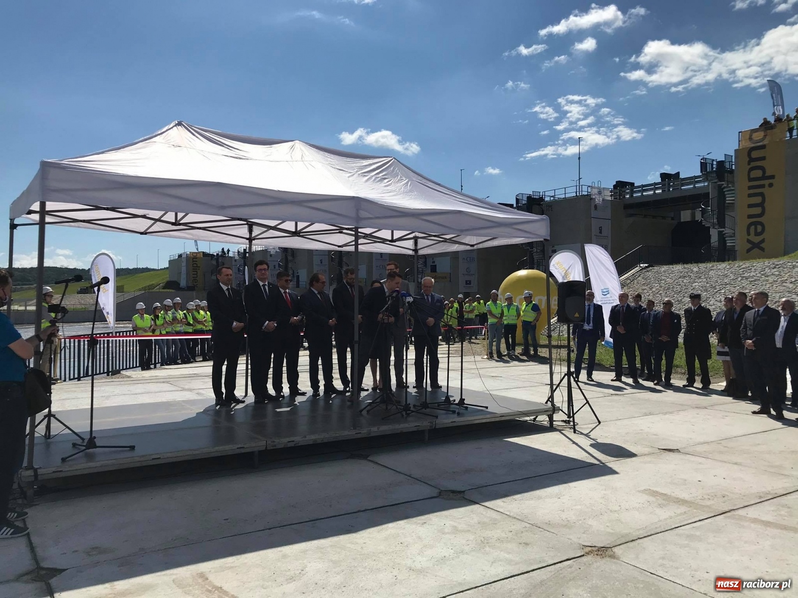 Zdjęcie w galerii na portalu naszraciborz.pl: Budowa zbiornika Racibórz Dolny zakończona. Dziś oficjalne otwarcie [WIDEO] wiadomości z regionu