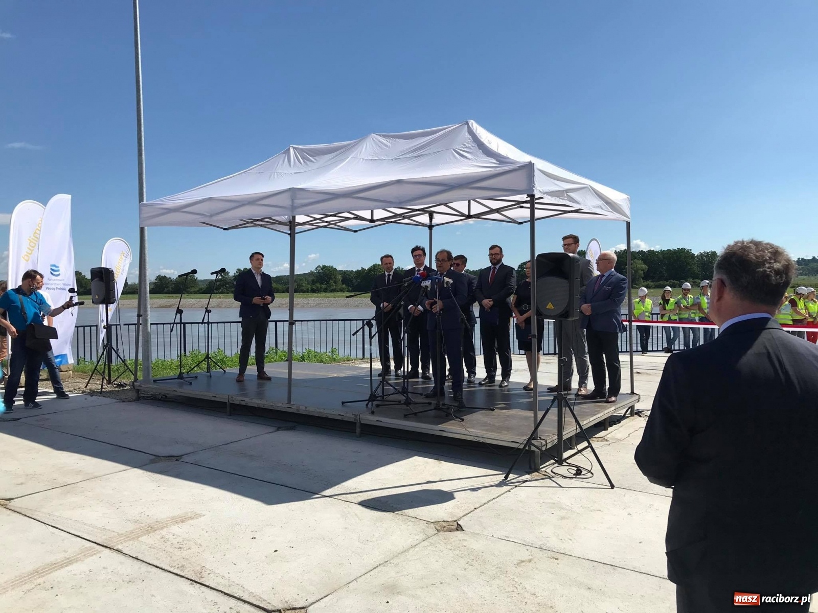 Zdjęcie w galerii na portalu naszraciborz.pl: Budowa zbiornika Racibórz Dolny zakończona. Dziś oficjalne otwarcie [WIDEO] wiadomości z regionu