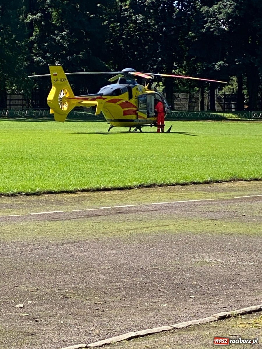 Zdjęcie w galerii na portalu naszraciborz.pl: Poparzenie w Raciborzu. W akcji śmigłowiec LPR [FOTO] wiadomości z regionu