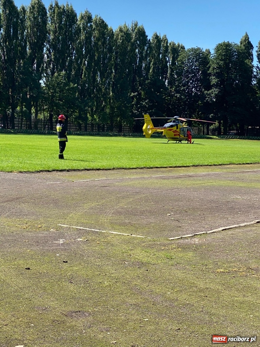 Zdjęcie w galerii na portalu naszraciborz.pl: Poparzenie w Raciborzu. W akcji śmigłowiec LPR [FOTO] wiadomości z regionu