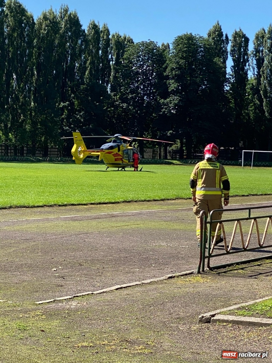 Zdjęcie w galerii na portalu naszraciborz.pl: Poparzenie w Raciborzu. W akcji śmigłowiec LPR [FOTO] wiadomości z regionu