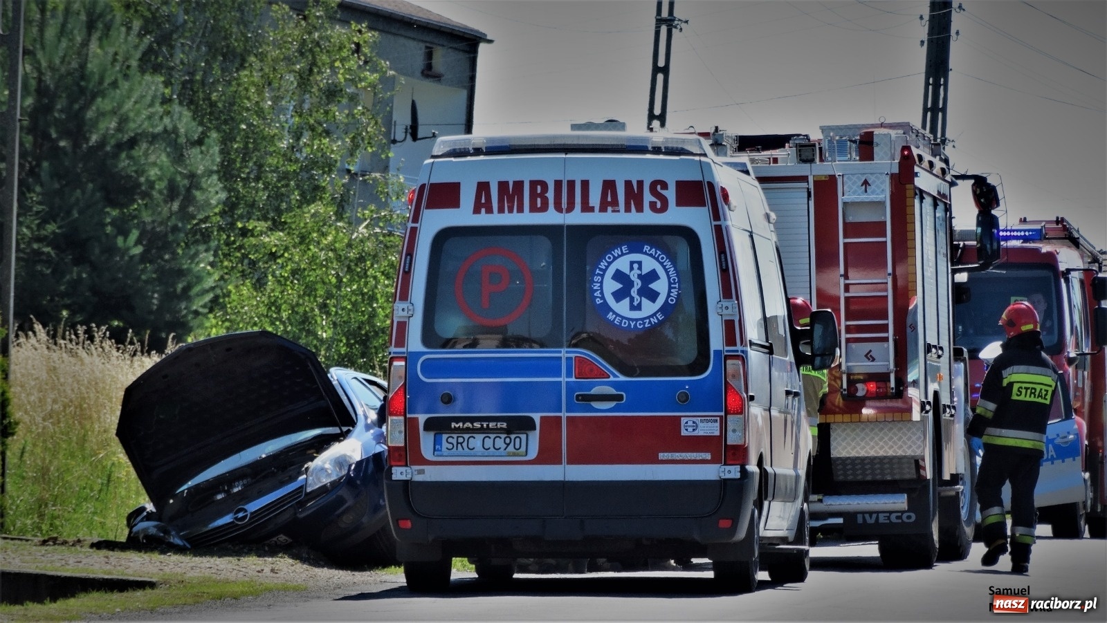 Zdjęcie w galerii na portalu naszraciborz.pl: Straż z Raciborza wezwana do akcji w Raszczycach  wiadomości z regionu