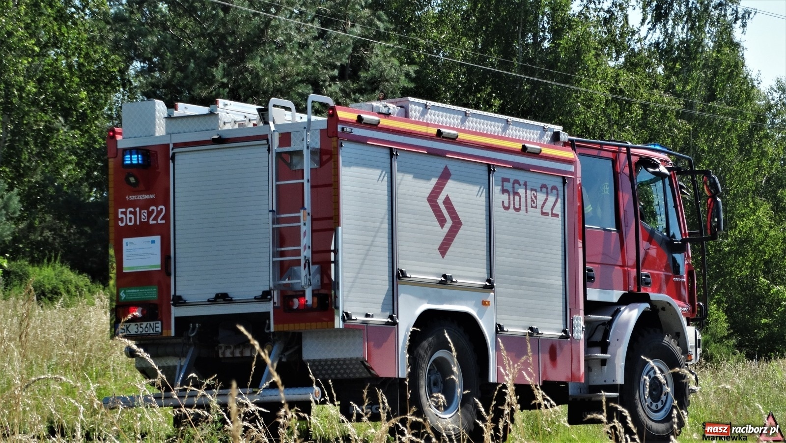 Zdjęcie w galerii na portalu naszraciborz.pl: Straż z Raciborza wezwana do akcji w Raszczycach  wiadomości z regionu