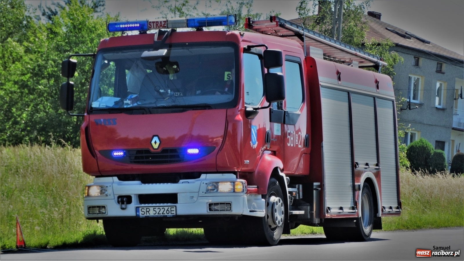 Zdjęcie w galerii na portalu naszraciborz.pl: Straż z Raciborza wezwana do akcji w Raszczycach  wiadomości z regionu