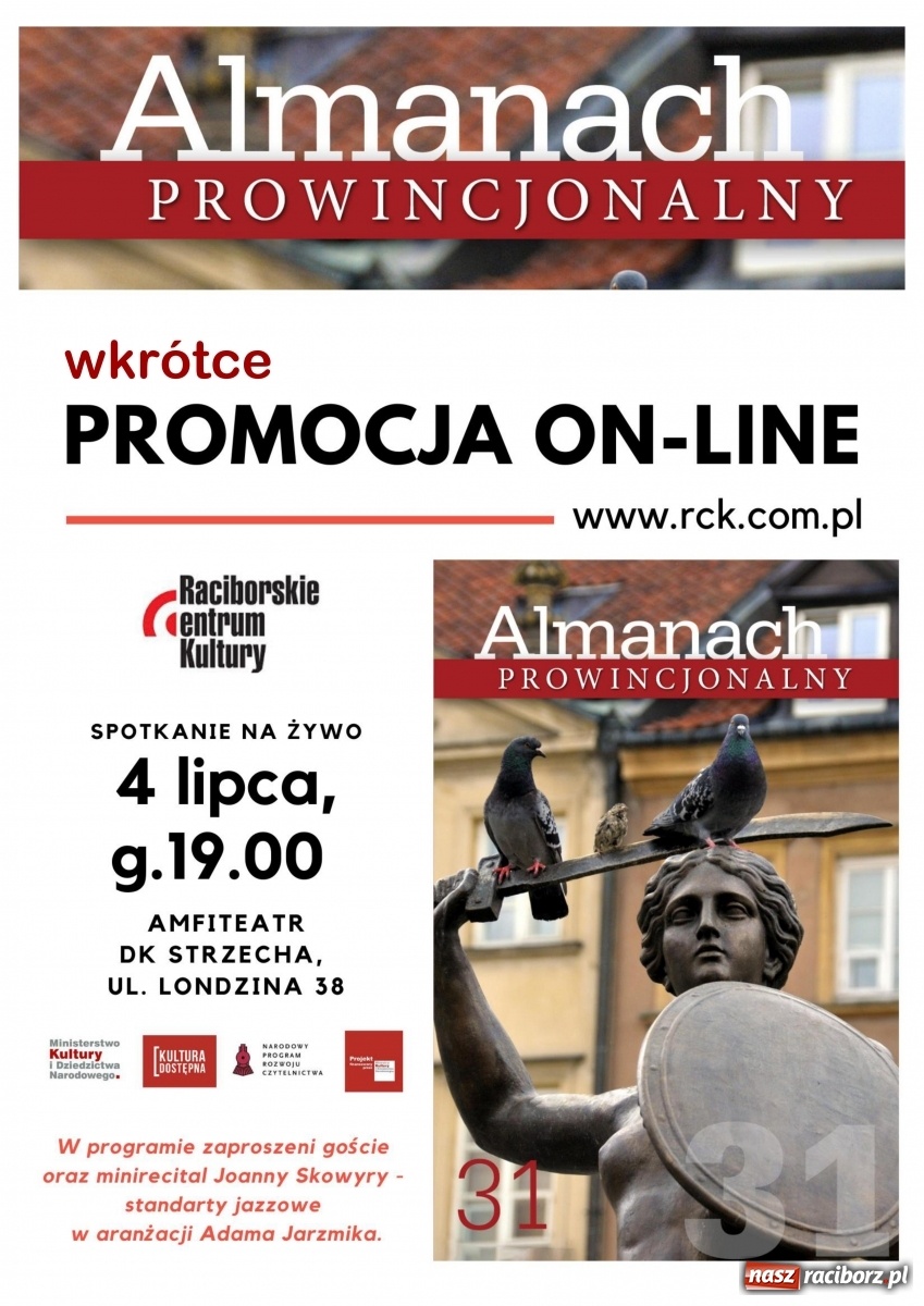 Zdjęcie w galerii na portalu naszraciborz.pl: RCK podsumowało kolejny tydzień akcji kulturalnej wiadomości z regionu