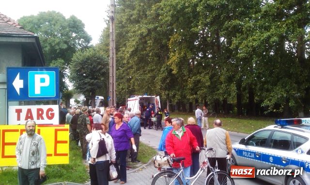 Zdjęcie w galerii na portalu naszraciborz.pl: Potrącenie rowerzystki na Kościuszki wiadomości z regionu