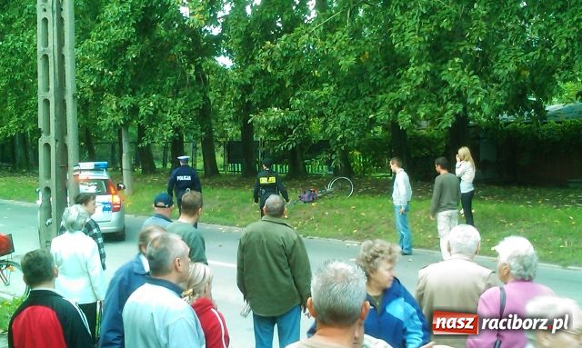 Zdjęcie w galerii na portalu naszraciborz.pl: Potrącenie rowerzystki na Kościuszki wiadomości z regionu