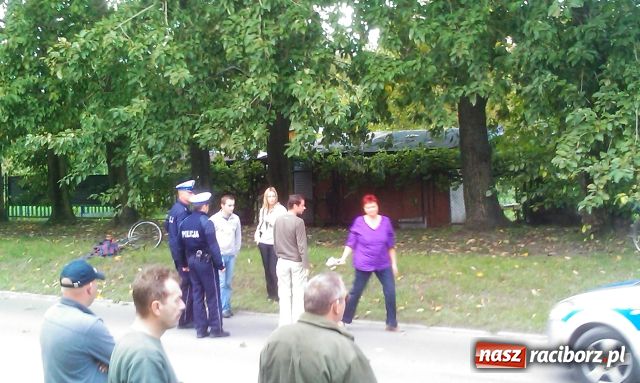 Zdjęcie w galerii na portalu naszraciborz.pl: Potrącenie rowerzystki na Kościuszki wiadomości z regionu