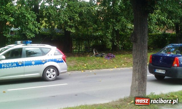 Zdjęcie w galerii na portalu naszraciborz.pl: Potrącenie rowerzystki na Kościuszki wiadomości z regionu