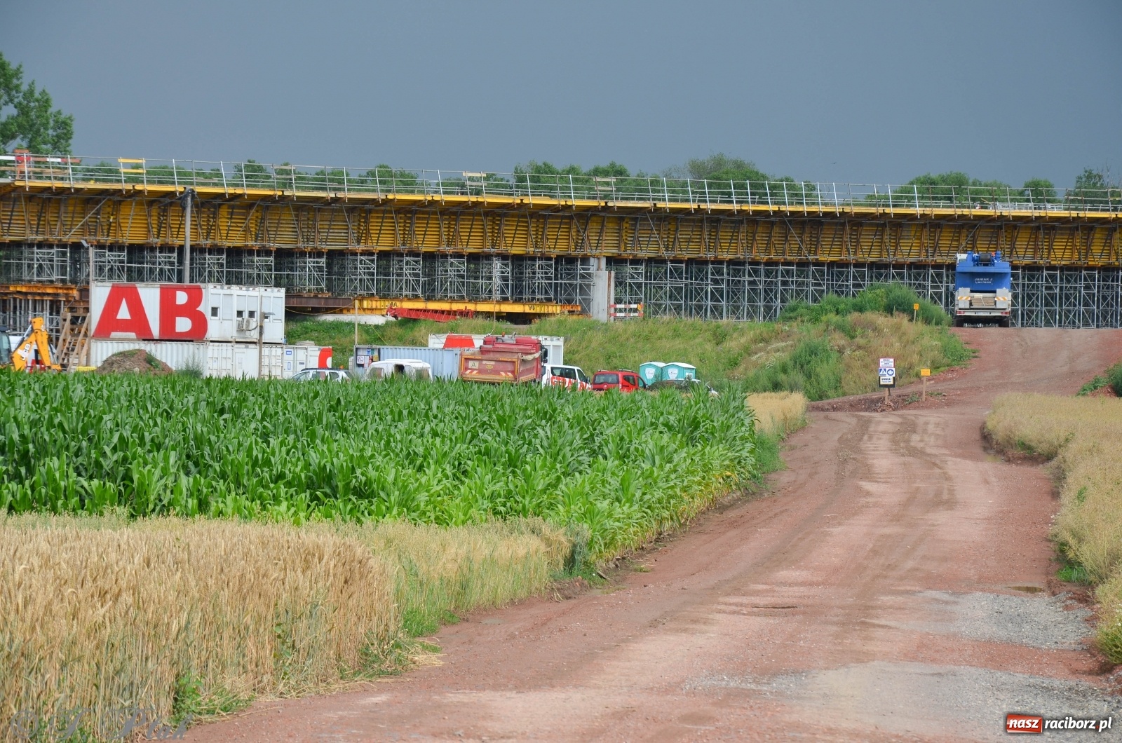 Zdjęcie w galerii na portalu naszraciborz.pl: Wschodnia obwodnica Raciborza - raport z budowy [18.07.2020]  wiadomości z regionu