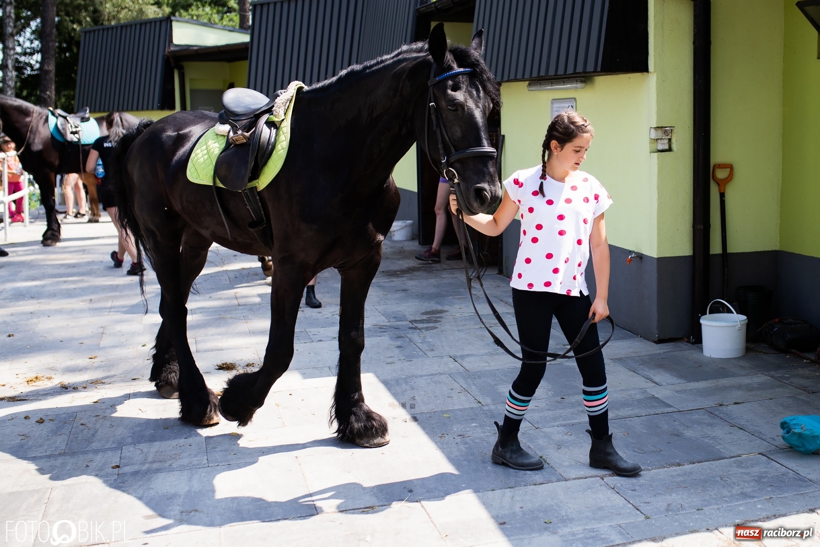 Zdjęcie w galerii na portalu naszraciborz.pl: Aquabrax. Półkolonie z końmi na półmetku [FOTO] wiadomości z regionu