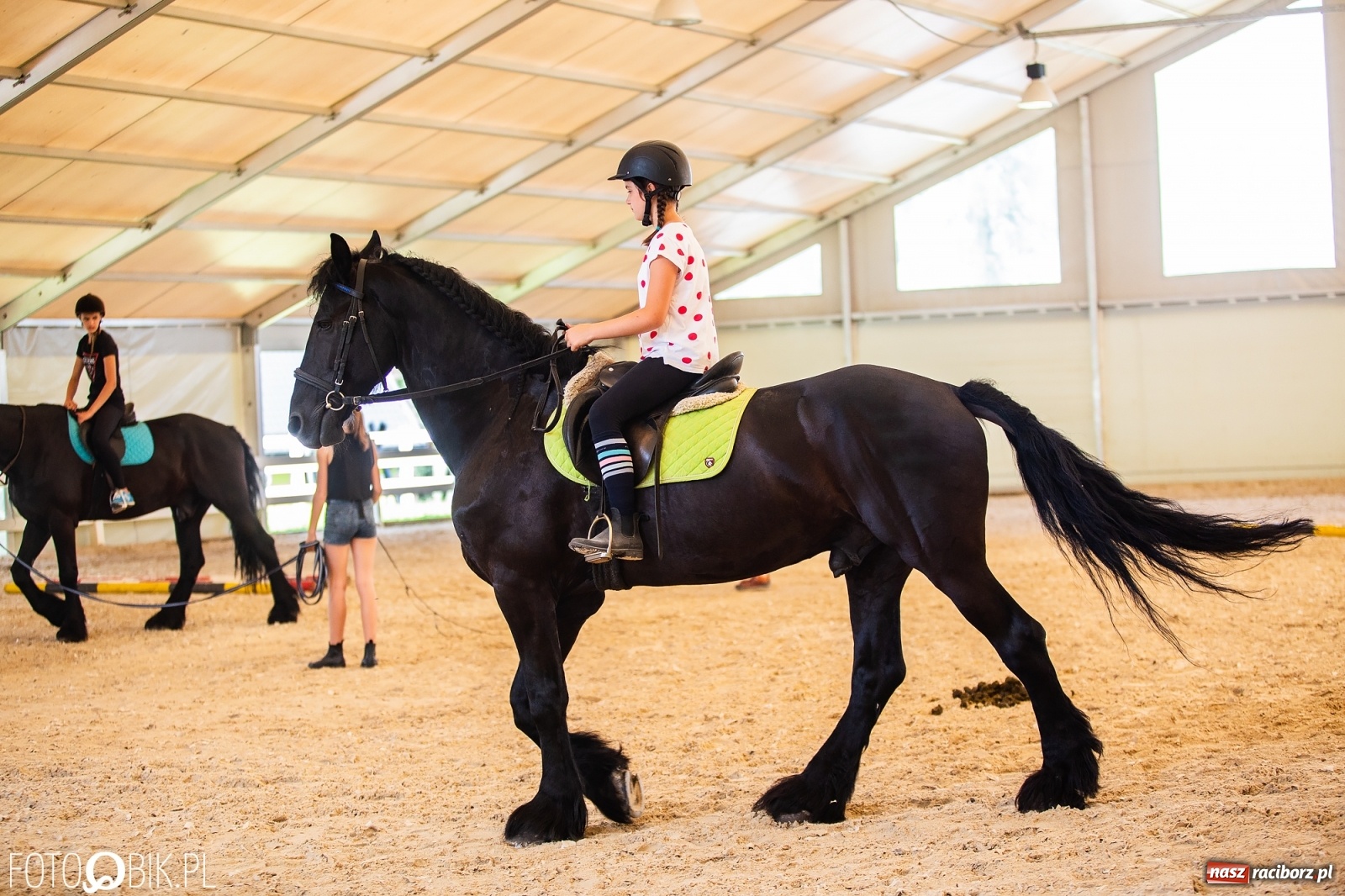 Zdjęcie w galerii na portalu naszraciborz.pl: Aquabrax. Półkolonie z końmi na półmetku [FOTO] wiadomości z regionu