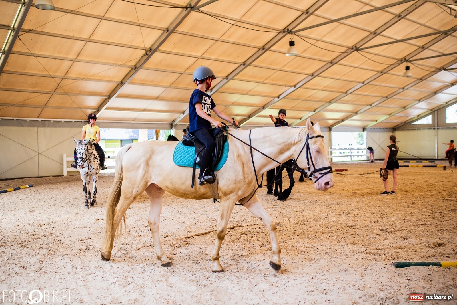 Zdjęcie w galerii na portalu naszraciborz.pl: Aquabrax. Półkolonie z końmi na półmetku [FOTO] wiadomości z regionu