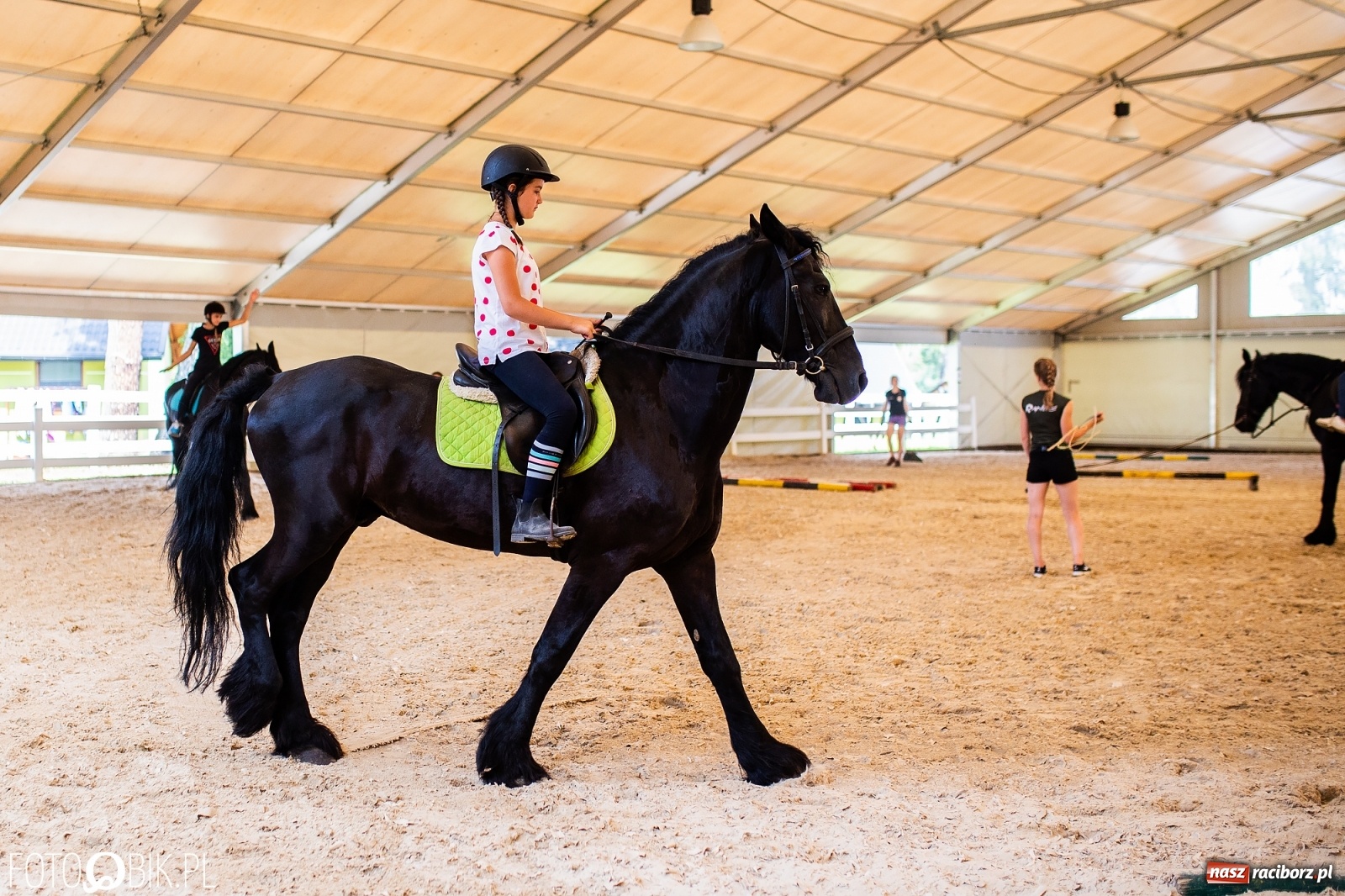 Zdjęcie w galerii na portalu naszraciborz.pl: Aquabrax. Półkolonie z końmi na półmetku [FOTO] wiadomości z regionu