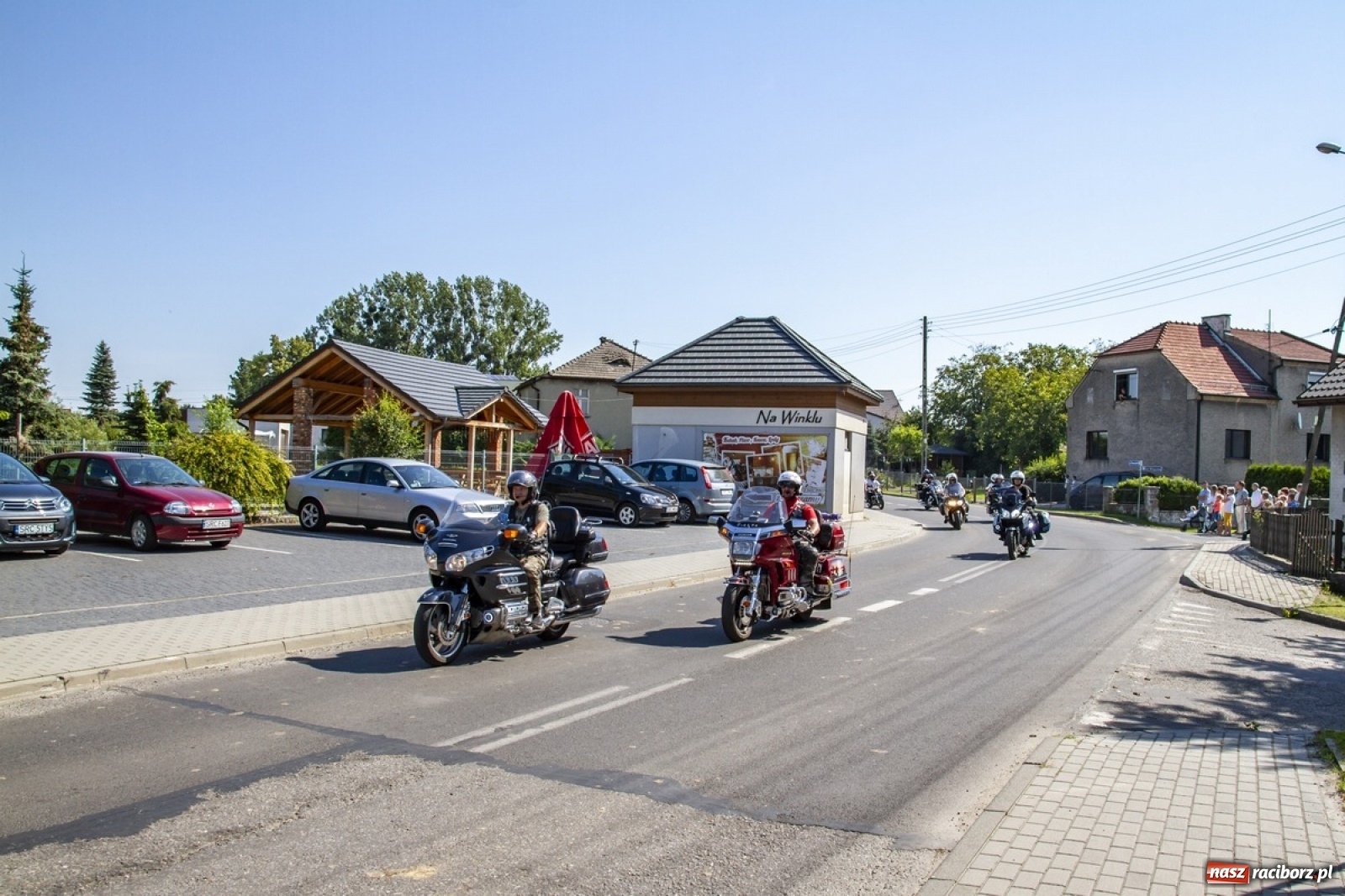 Zdjęcie w galerii na portalu naszraciborz.pl: Parada motocyklistów na pogrzebieńskim odpuście św. Krzysztofa [FOTO] wiadomości z regionu