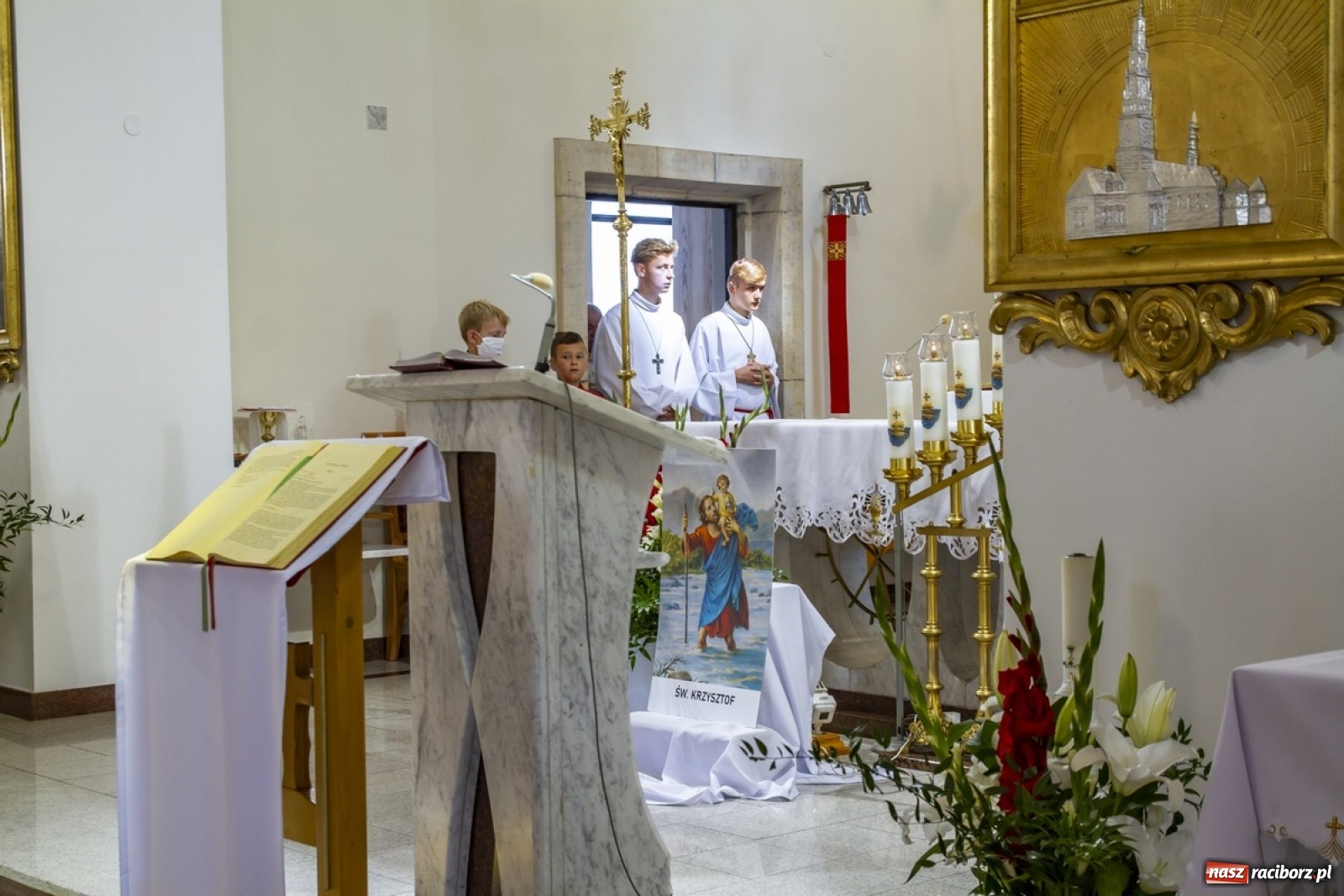 Zdjęcie w galerii na portalu naszraciborz.pl: Parada motocyklistów na pogrzebieńskim odpuście św. Krzysztofa [FOTO] wiadomości z regionu