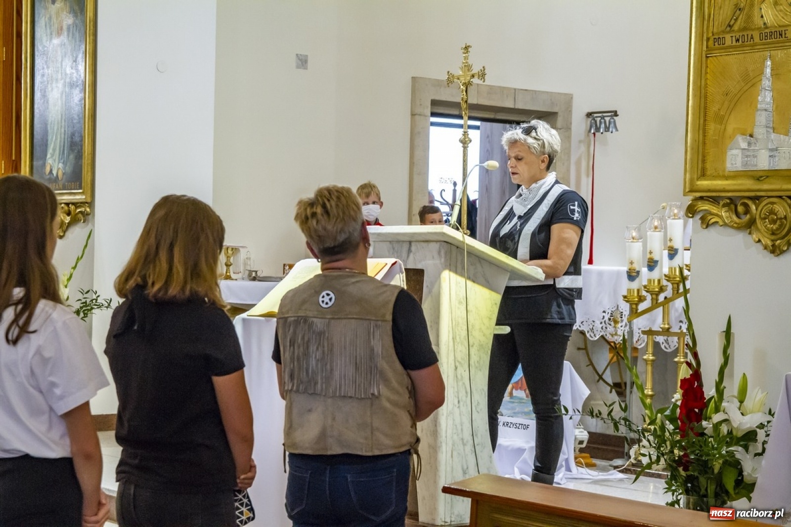 Zdjęcie w galerii na portalu naszraciborz.pl: Parada motocyklistów na pogrzebieńskim odpuście św. Krzysztofa [FOTO] wiadomości z regionu