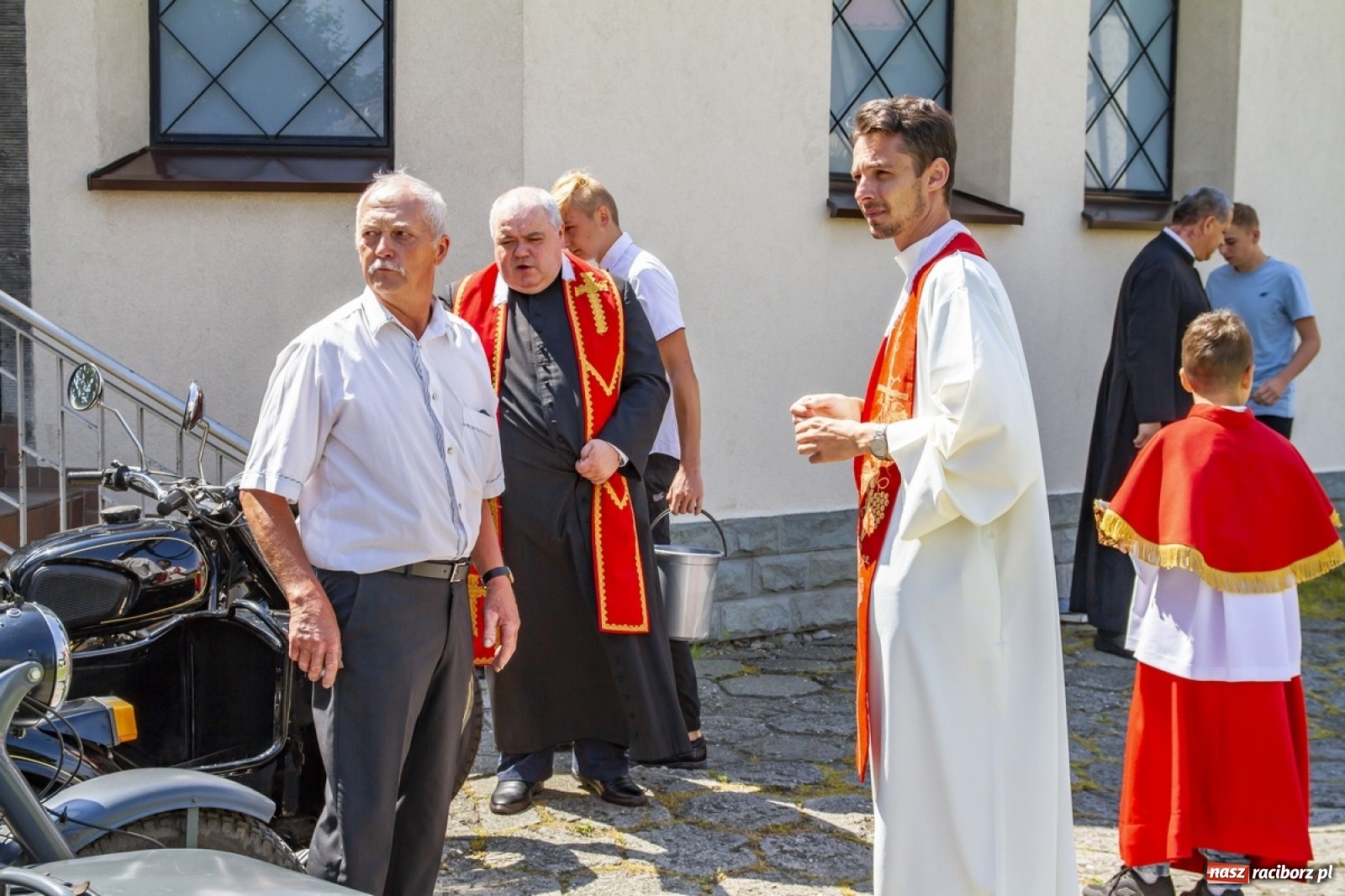Zdjęcie w galerii na portalu naszraciborz.pl: Parada motocyklistów na pogrzebieńskim odpuście św. Krzysztofa [FOTO] wiadomości z regionu