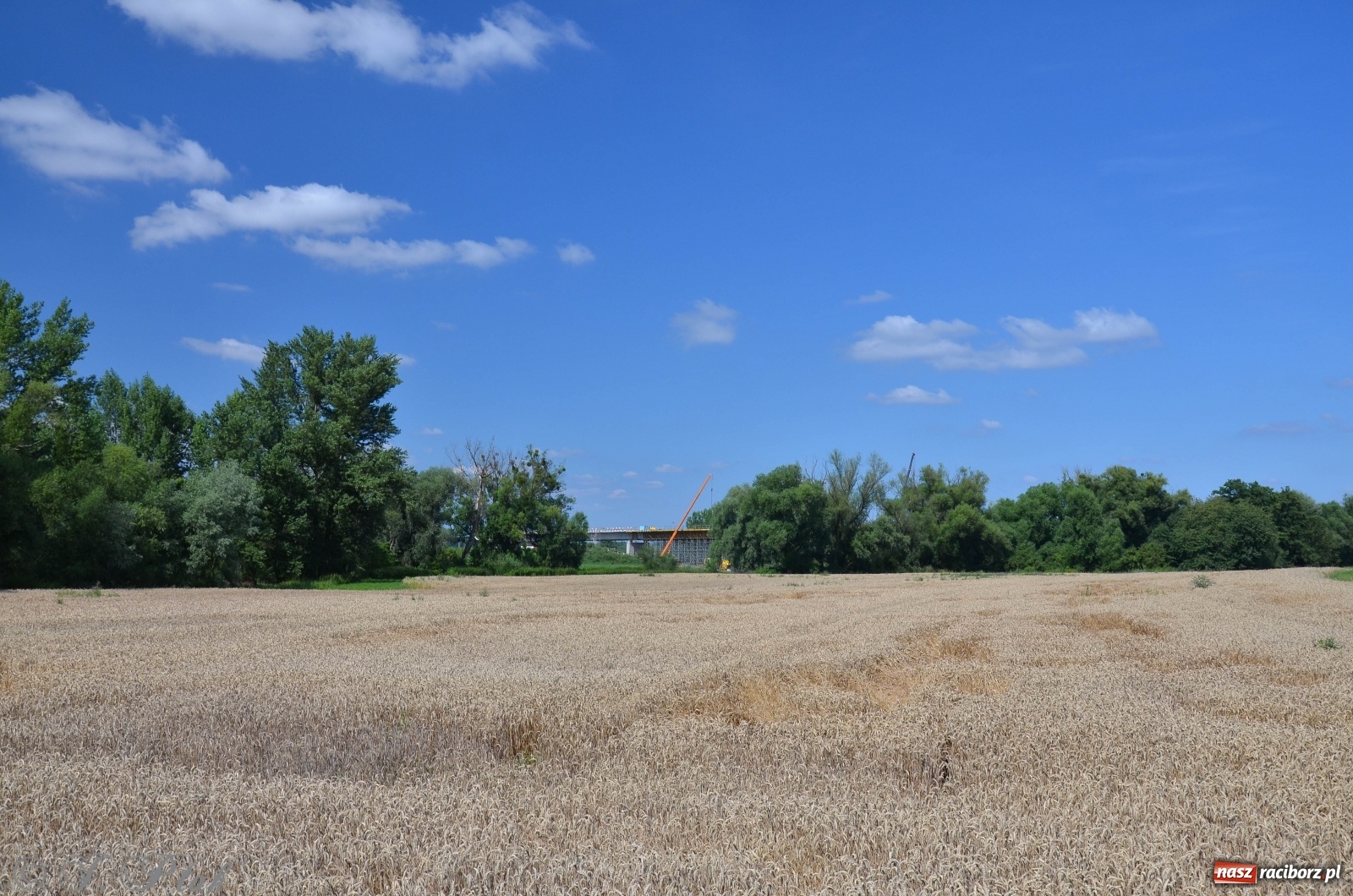 Zdjęcie w galerii na portalu naszraciborz.pl: Budowa wiaduktu nad linią kolejową w kierunku Markowic [FOTO] wiadomości z regionu