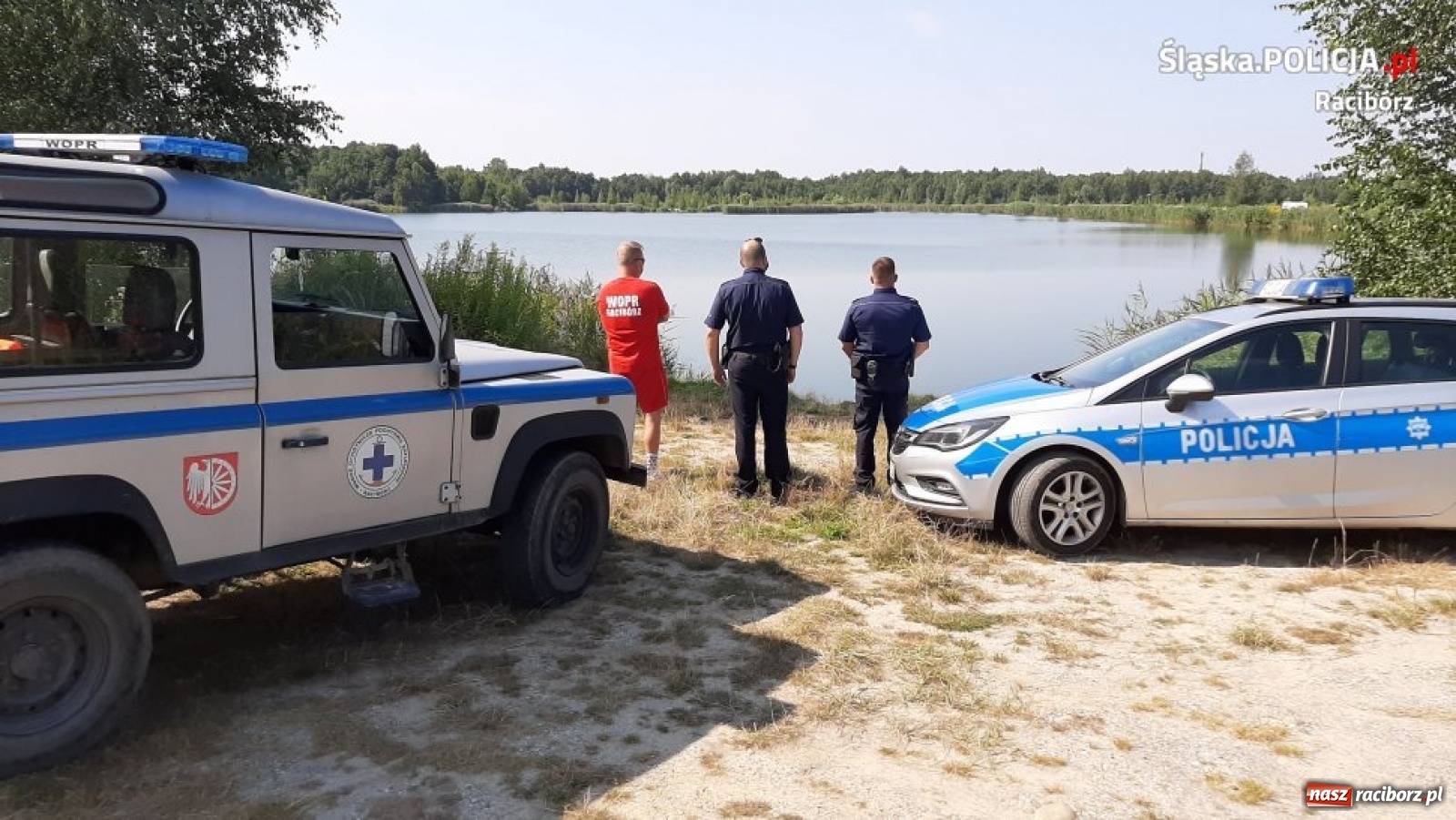 Zdjęcie w galerii na portalu naszraciborz.pl: Dzikie kąpieliska skontrolowane przez policję i WOPR wiadomości z regionu