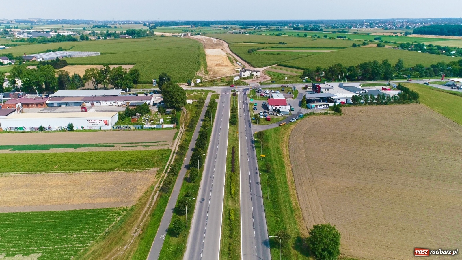 Zdjęcie w galerii na portalu naszraciborz.pl: Raport z budowy wschodniej obwodnicy. Prace postępują zgodnie z planem [15.08.2020]  wiadomości z regionu