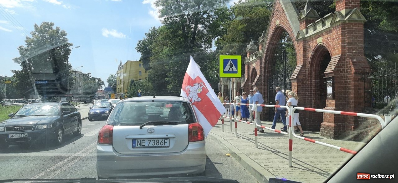 Zdjęcie w galerii na portalu naszraciborz.pl: Solidarni z Białorusią w Raciborzu  wiadomości z regionu