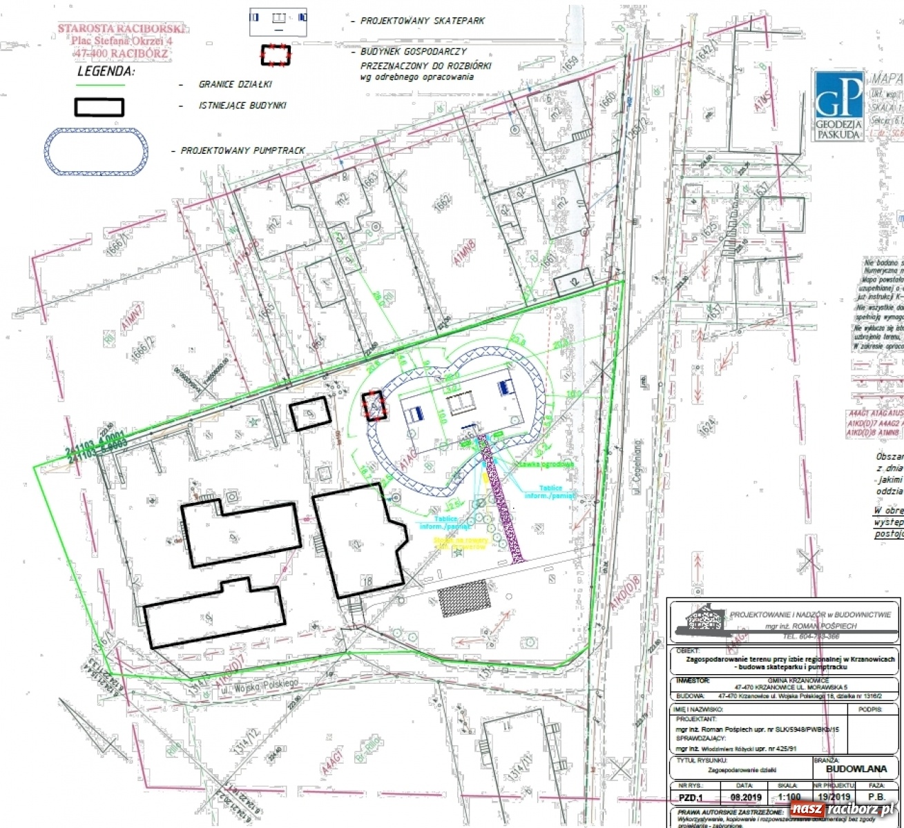Zdjęcie w galerii na portalu naszraciborz.pl: W Krzanowicach powstaje skatepark i pumptrack [FOTO] wiadomości z regionu