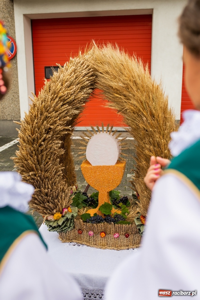 Zdjęcie w galerii na portalu naszraciborz.pl: Owsiszcze. Z koroną dożynkową na Mszę św. dziękczynną [FOTO] wiadomości z regionu