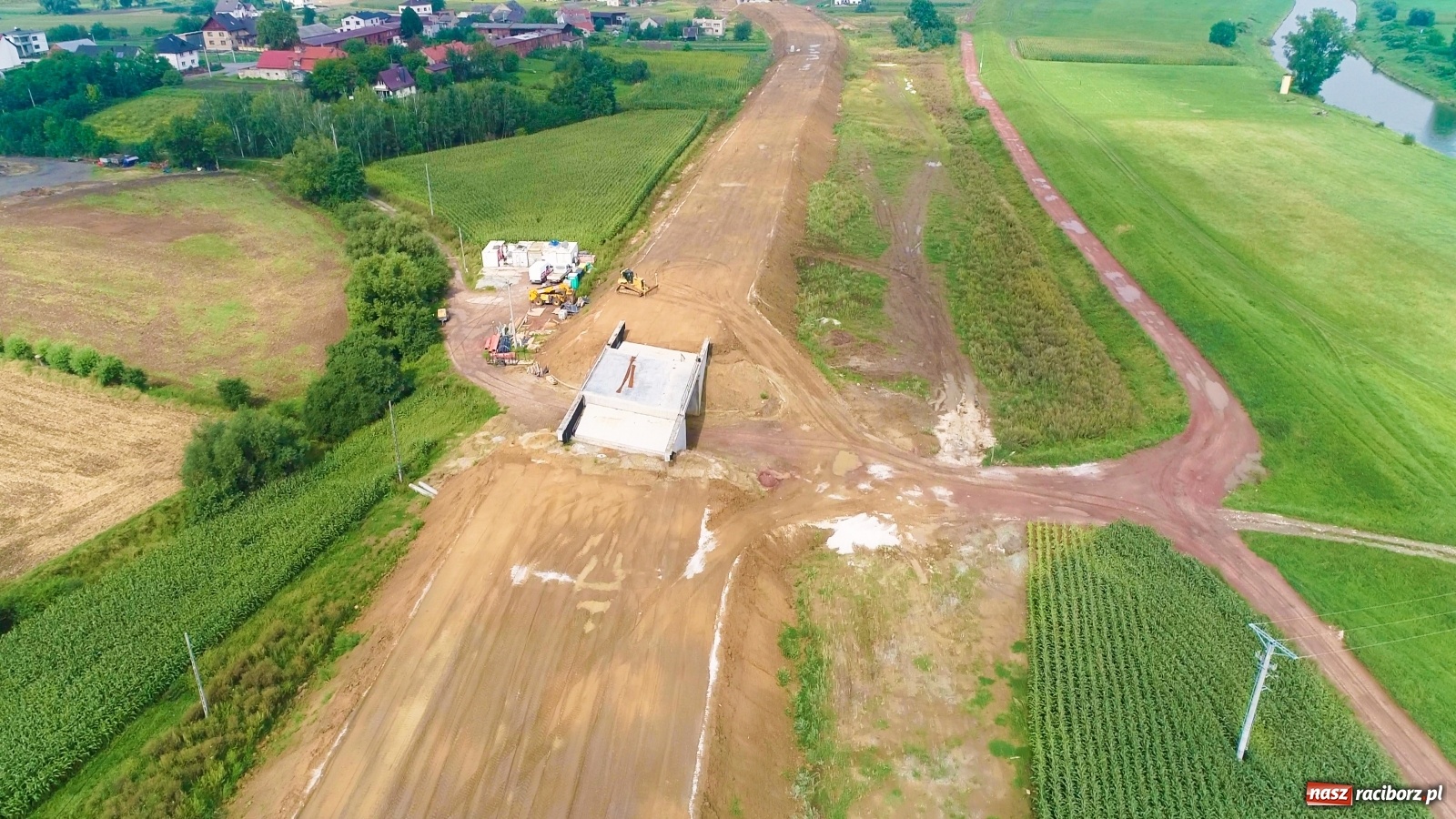 Zdjęcie w galerii na portalu naszraciborz.pl: Raport z budowy wschodniej obwodnicy Raciborza [FOTO i WIDEO]  wiadomości z regionu
