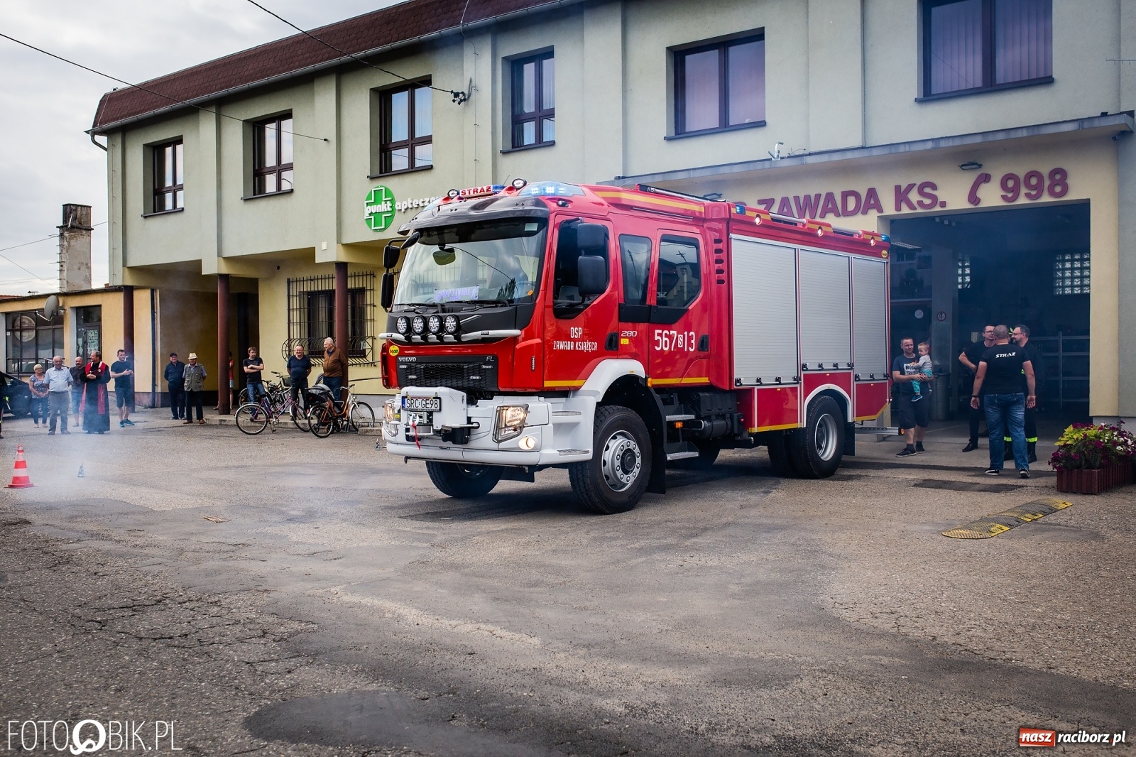 Zdjęcie w galerii na portalu naszraciborz.pl: W remizie OSP Zawada Książęca zaparkowało dziś nowiutkie volvo [FOTO i WIDEO] wiadomości z regionu