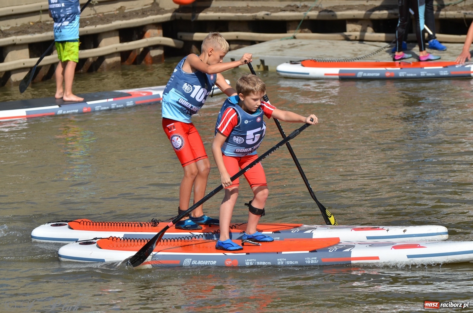 Zdjęcie w galerii na portalu naszraciborz.pl: ODRA SUP CUP - regaty na desce w Raciborzu  wiadomości z regionu
