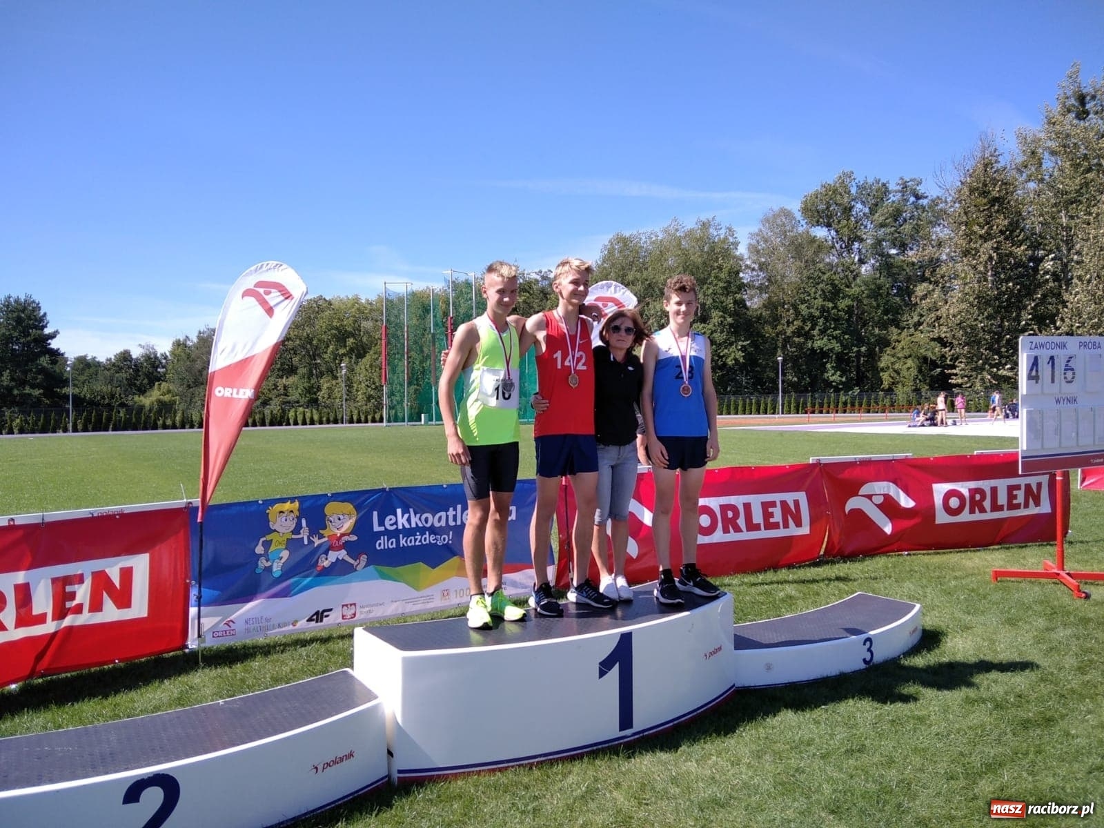 Zdjęcie w galerii na portalu naszraciborz.pl: Lekkoatleci Victorii Racibórz z medalami Mistrzostw Śląska Młodzików wiadomości z regionu