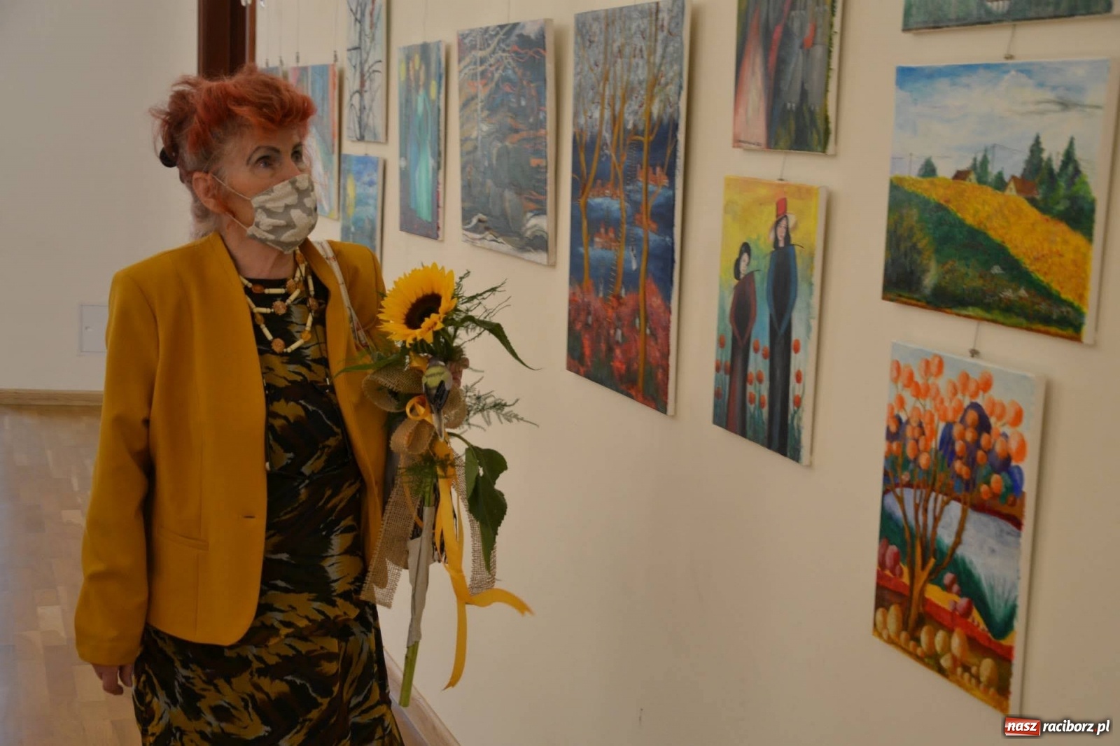 Zdjęcie w galerii na portalu naszraciborz.pl: Zamkowy wernisaż wystawy prac Janiny Chrapacz-Koloski  wiadomości z regionu