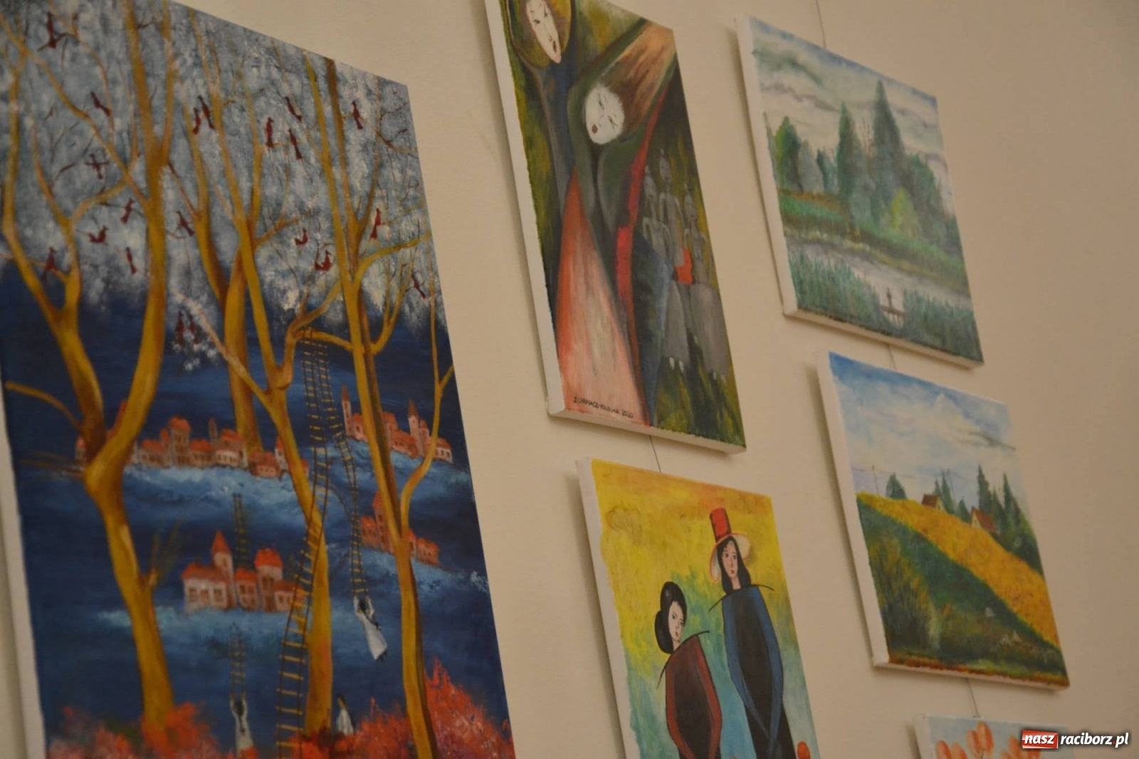 Zdjęcie w galerii na portalu naszraciborz.pl: Zamkowy wernisaż wystawy prac Janiny Chrapacz-Koloski  wiadomości z regionu