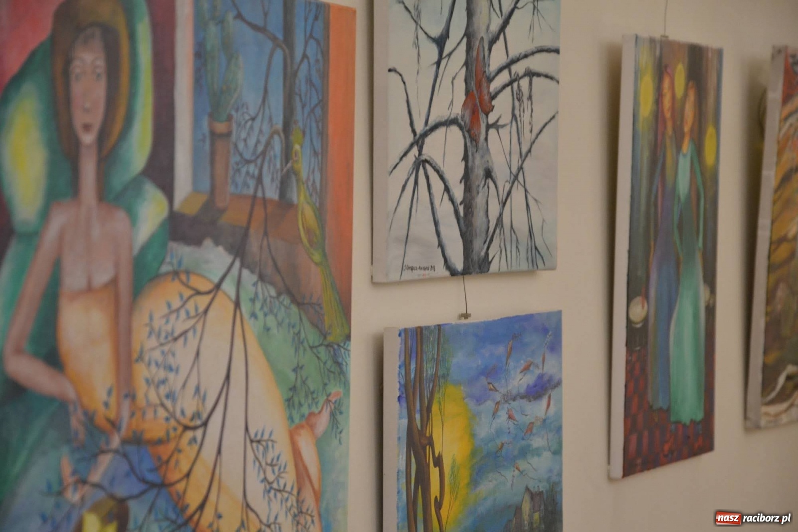 Zdjęcie w galerii na portalu naszraciborz.pl: Zamkowy wernisaż wystawy prac Janiny Chrapacz-Koloski  wiadomości z regionu