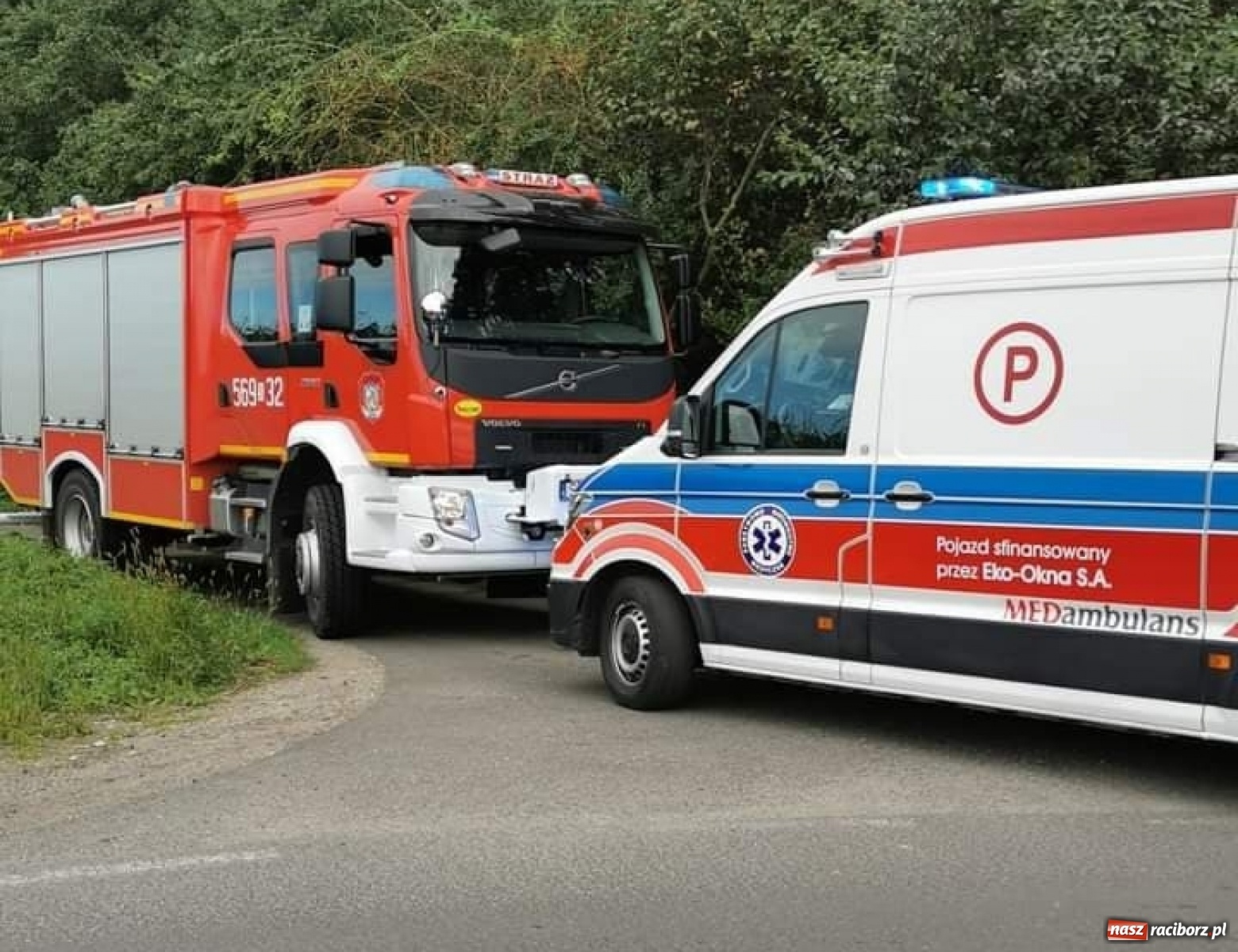 Zdjęcie w galerii na portalu naszraciborz.pl: Droga z Obory do Markowic. Tak się kończy ścinanie zakrętu [FOTO]  wiadomości z regionu