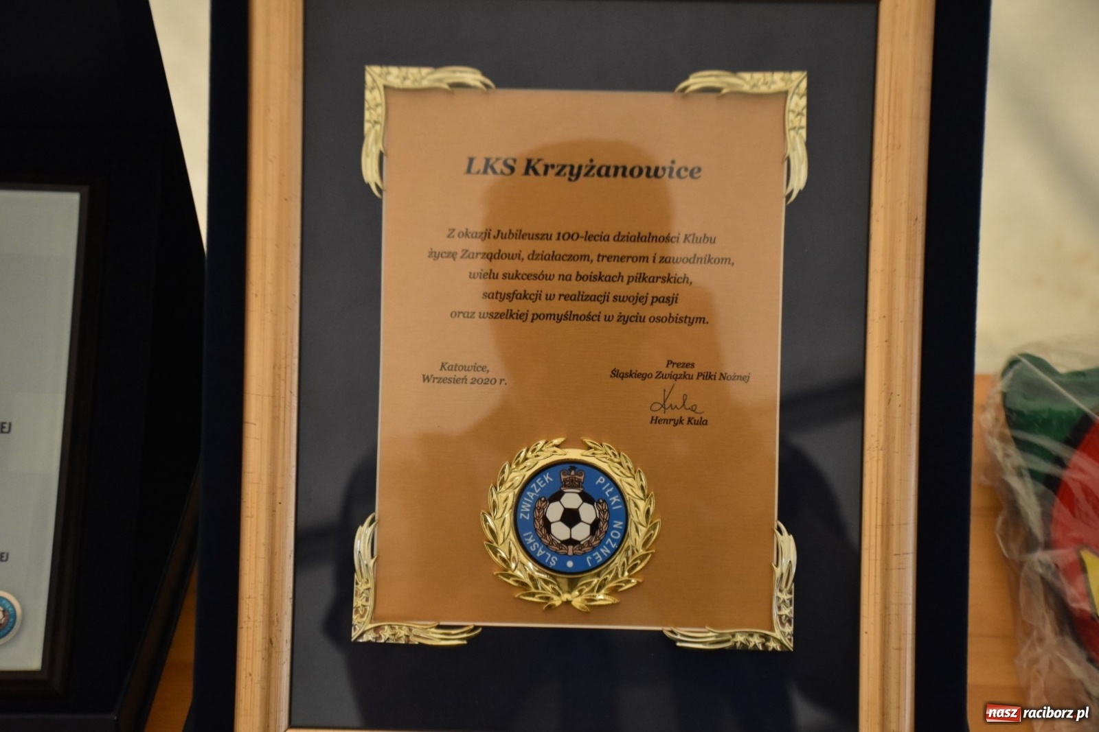 Zdjęcie w galerii na portalu naszraciborz.pl: 100-lecie LKS Krzyżanowice. Oficjalne obchody  wiadomości z regionu