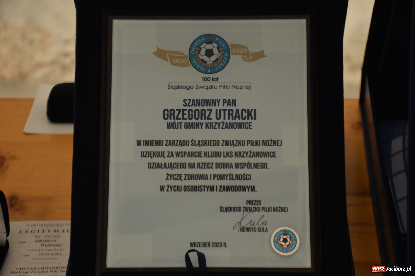 Zdjęcie w galerii na portalu naszraciborz.pl: 100-lecie LKS Krzyżanowice. Oficjalne obchody  wiadomości z regionu