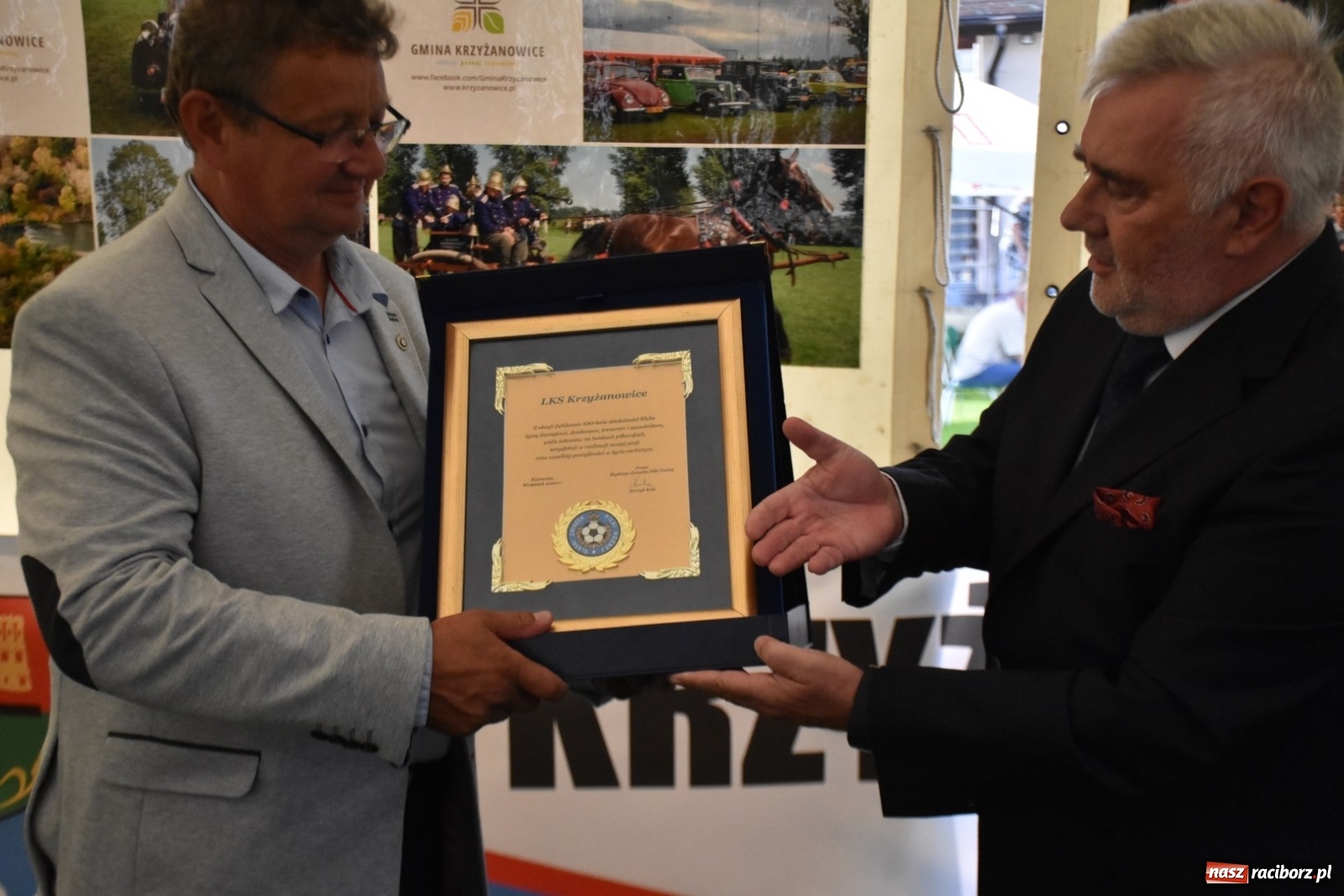 Zdjęcie w galerii na portalu naszraciborz.pl: 100-lecie LKS Krzyżanowice. Oficjalne obchody  wiadomości z regionu