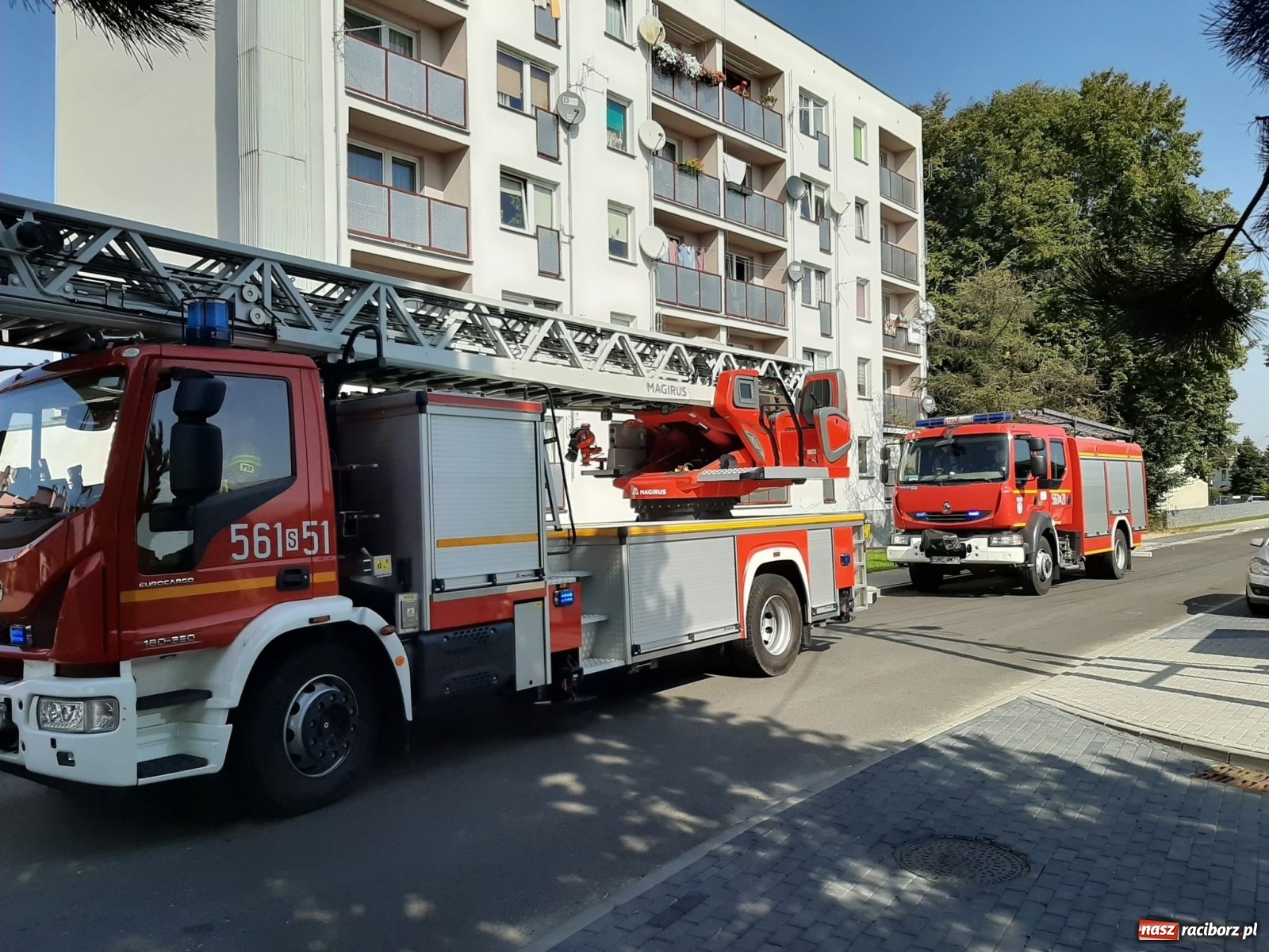 Zdjęcie w galerii na portalu naszraciborz.pl: Strażacka akcja w Chałupkach. Powodem zadymienie [FOTO] wiadomości z regionu