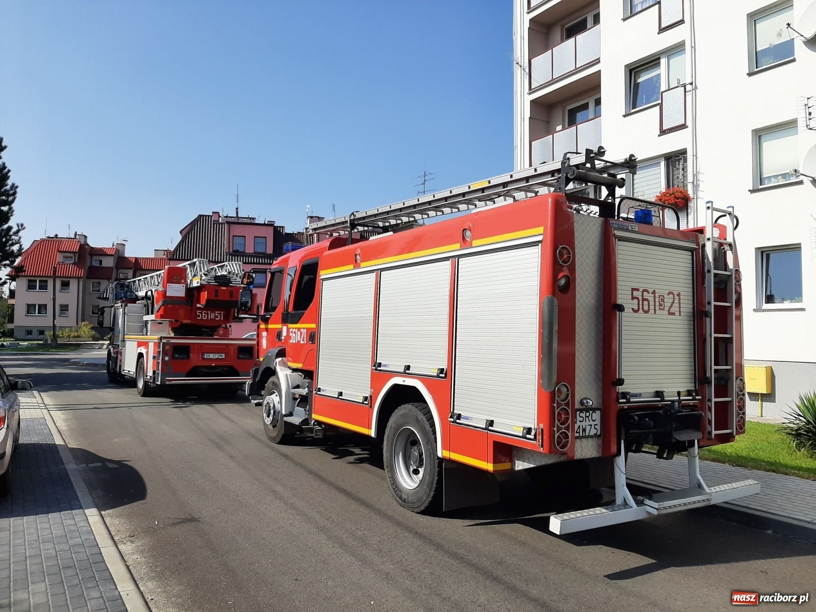 Zdjęcie w galerii na portalu naszraciborz.pl: Strażacka akcja w Chałupkach. Powodem zadymienie [FOTO] wiadomości z regionu
