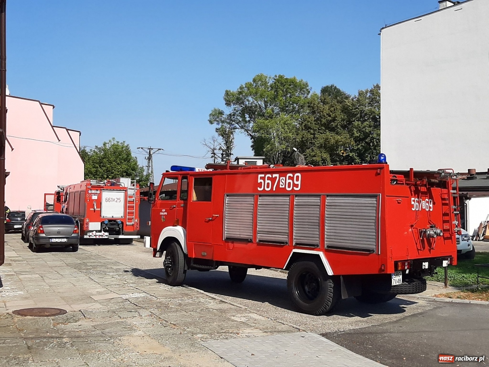 Zdjęcie w galerii na portalu naszraciborz.pl: Strażacka akcja w Chałupkach. Powodem zadymienie [FOTO] wiadomości z regionu