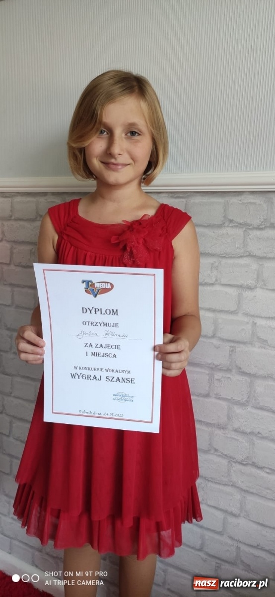 Zdjęcie w galerii na portalu naszraciborz.pl: Wygraj Szansę. Sukces Julii Klimży wiadomości z regionu