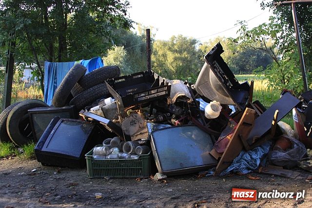Zdjęcie w galerii na portalu naszraciborz.pl: Góra śmieci na Brzeskiej wiadomości z regionu