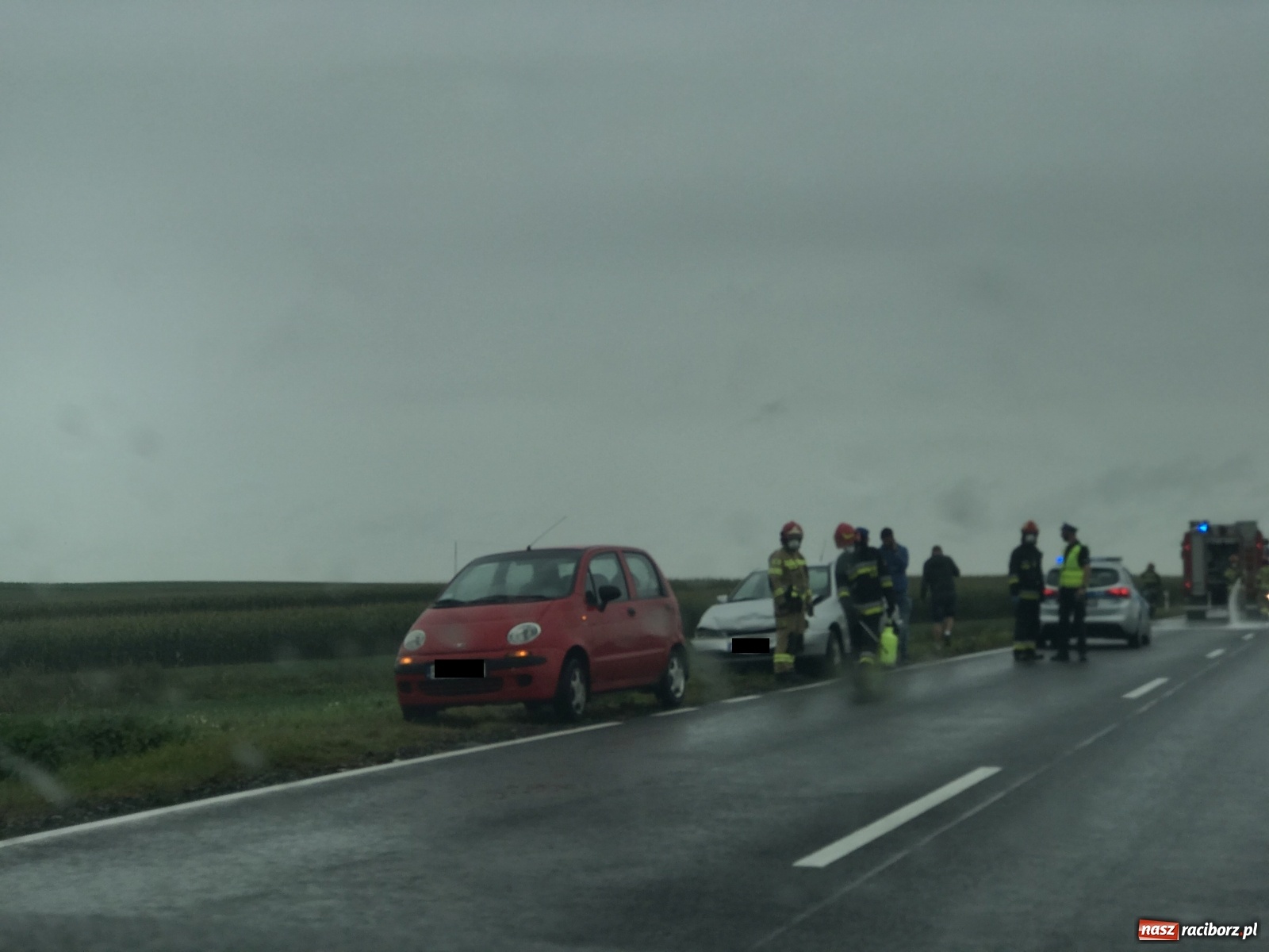 Zdjęcie w galerii na portalu naszraciborz.pl: Tak się kończy nagła zmiana pasa ruchu na Odrostradzie  wiadomości z regionu